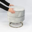 Dressing Table Stool with storage, 37.5 cm Wide Velvet Round Seat for Living Room Bedroom Furniture-796759737