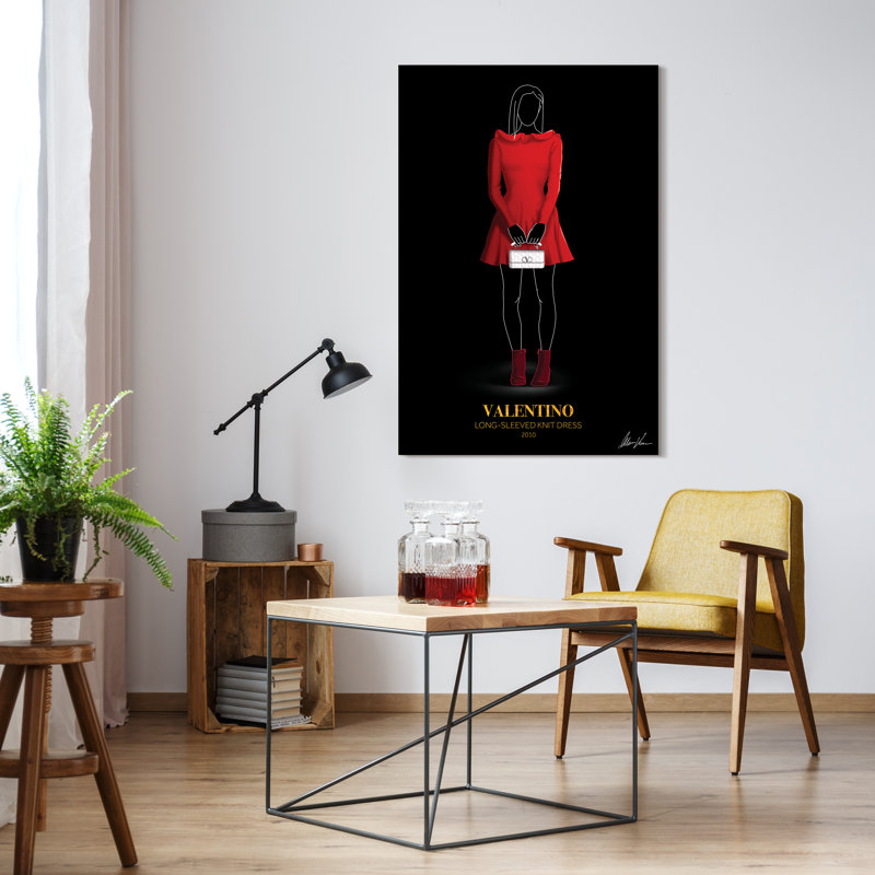 Fashionable Pasarela Look Book Colorful Tempered Glass Art Print Set