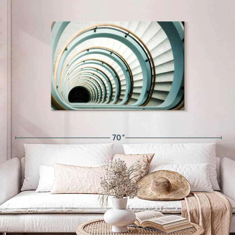 Long Staircase, 30" H x 45" W
