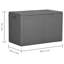 Latitude Run Ayaansh 80.5 cm W 180 L Water Resistant Deck Box in Grey