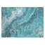 Tapis bleu sarcelle lavable à la machine intérieur / extérieur Cinead ACN1701-104539673