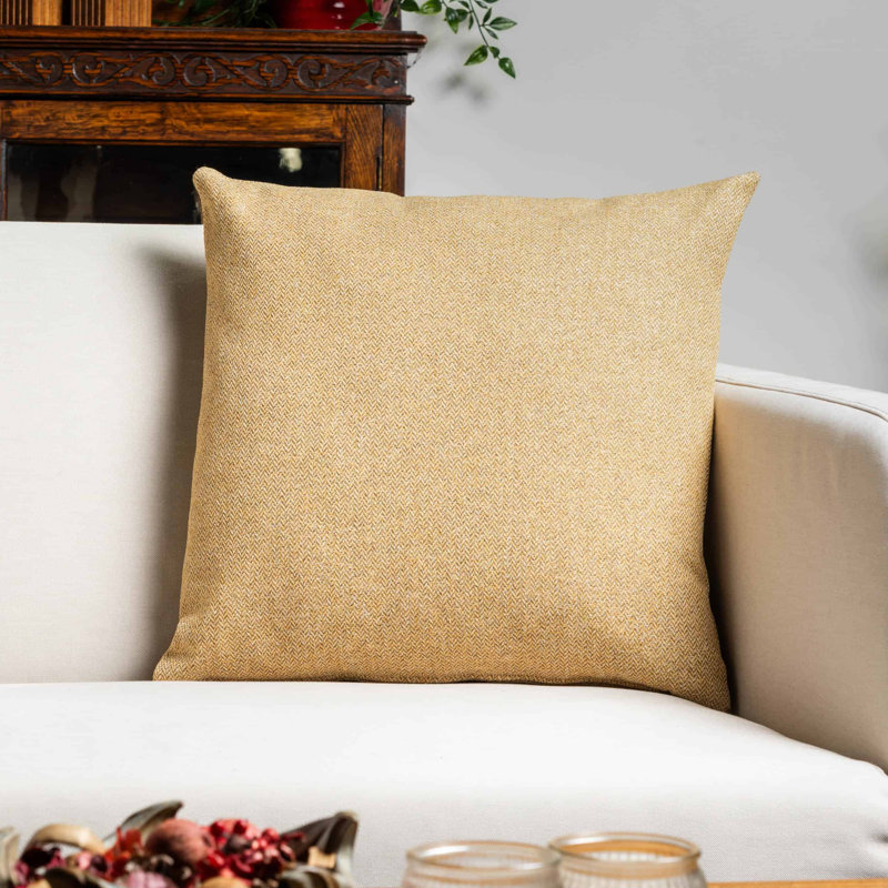 Striped Blue Cushion, Cover only, 43x43cm