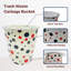 Ompal 7.7L Waste Bin Plastic Waste Paper Basket Bin Pack Of 2 Round Waste Basket Open Trash Can