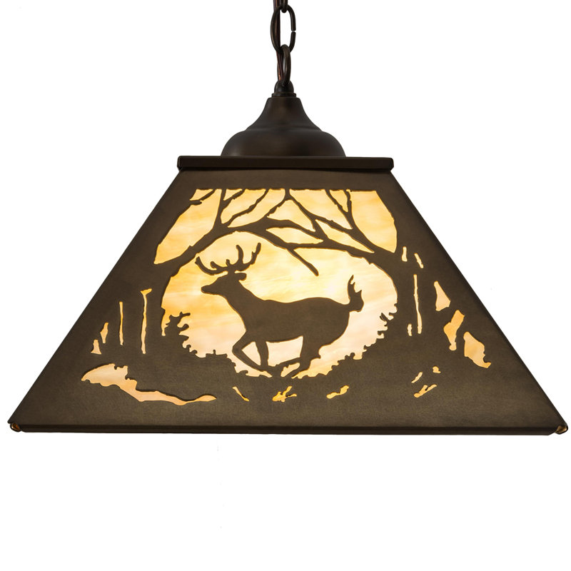 Rustic Lodge 2 - Light Pendant, Amber
