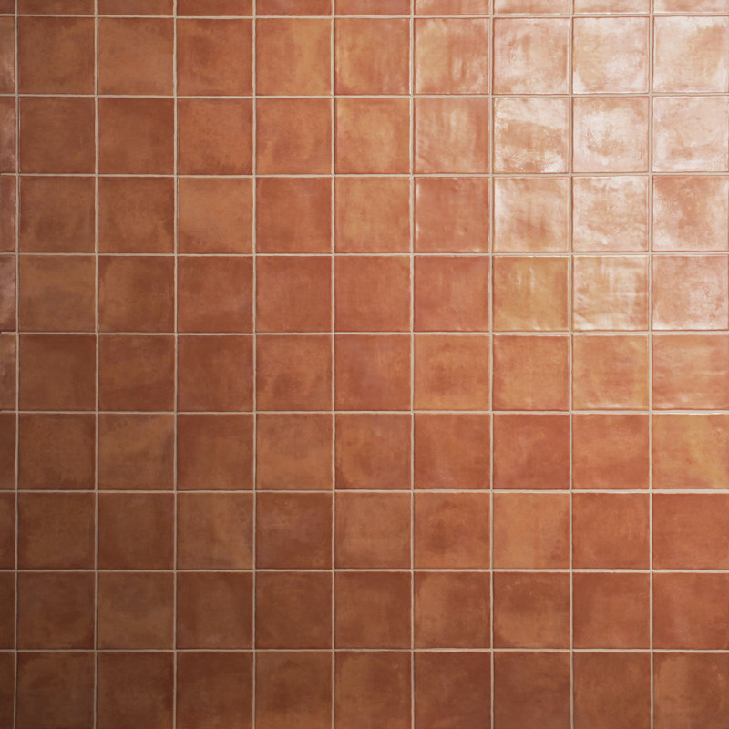 Paula Purroy Antoni 5.11 In. X 5.11 In. Matte Ceramic Wall Tile (6.02 Sq. Ft. / Case), Terracotta