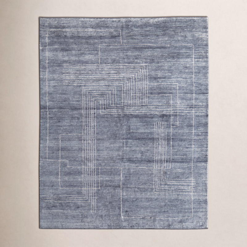 Tapis gris Sadowski, Rectangle 8 pi 6 po x 11 pi 6 po