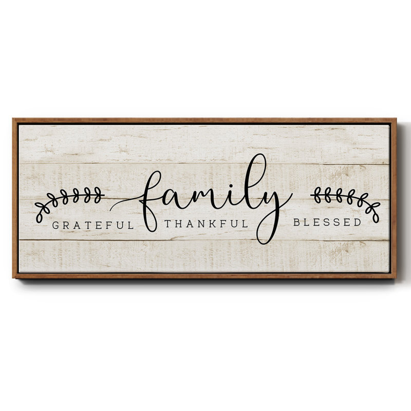 Famille - toile encadrée, H 12 po x l 30 po