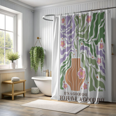 Boho Garden Charm - 1 Piece Standard Shower Curtain