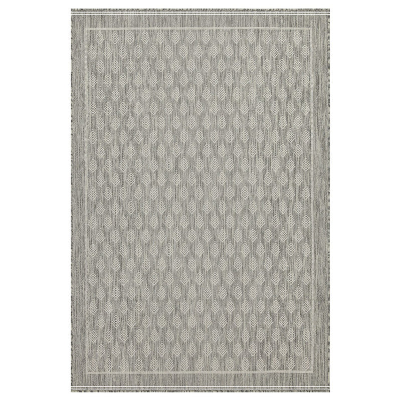 Silver Indoor/Outdoor Area Rug, Rectangle 7'10" x 10'3"