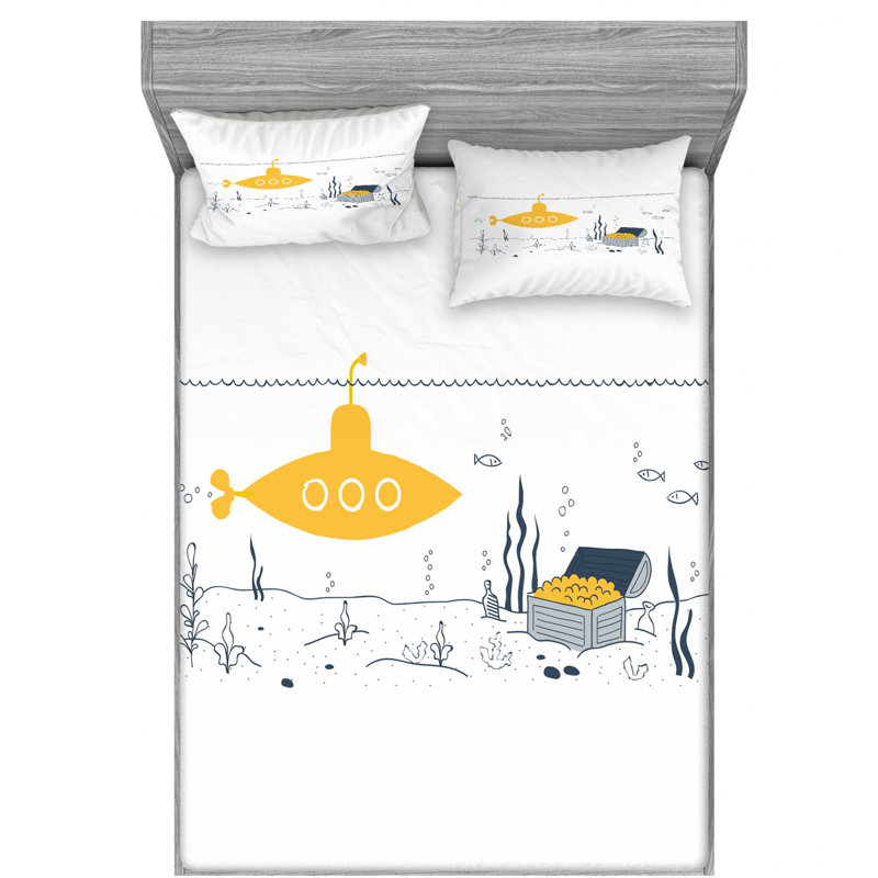Microfiber Sheet Set, Queen Sheet Set with 2 Pillowcases