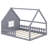 Lenard Kids Full Size Wood House Bed-134861595