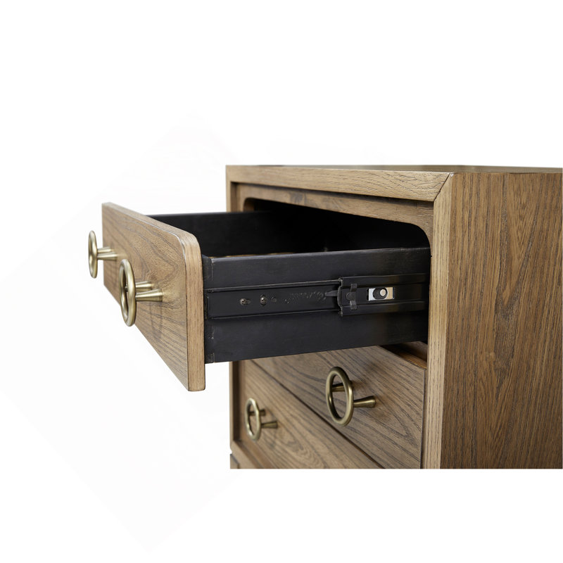 Table de chevet 3 tiroirs avec finition USB au lait