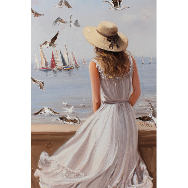 «Regatta View», art mural sur toile tendue, H 48 po x l 32 po x P 1,5 po
