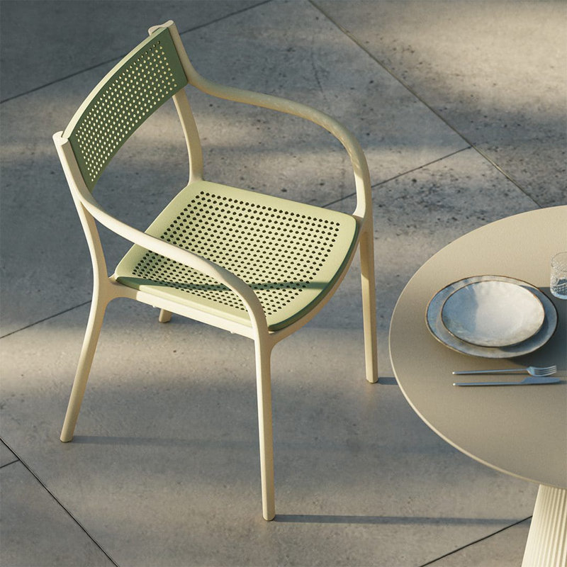 Madison Dots Chair, Cream, Jade