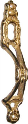 Victorain Keyhole Finger Pull Brass