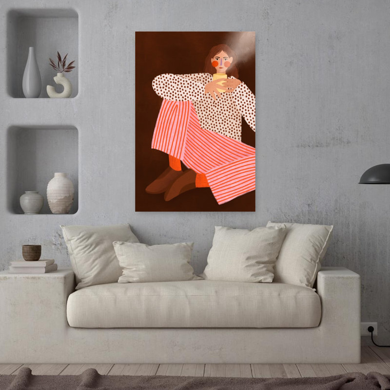 Art contemporain Portrait contemporain, H 36 po x l 24 po