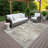 Machine Washable Indoor/Outdoor Wagenen ACN2366 Abstract Rug-366197836