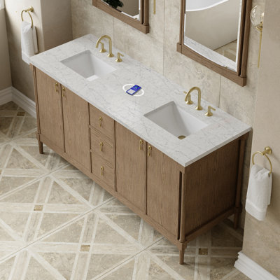 Kinnsden 72" W Double Vanity