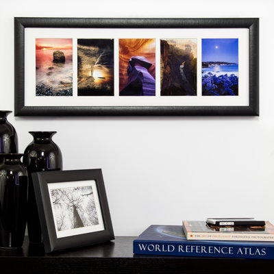 Black Matte Picture Frame with Mat