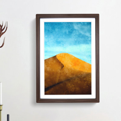 Desert Sand Dune in Morocco - Picture Frame Painting Print