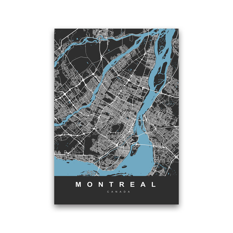 Montreal - Print, Wrapped Canvas, 30cm H x 21cm W x 1cm D