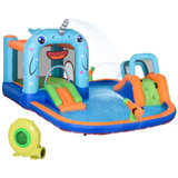 14' x 14' Bounce House with Water Slide and Air Blower