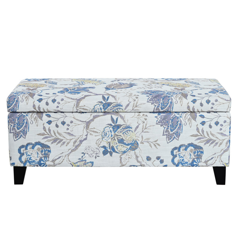 Repose-pieds de luxe avec tissu à motif floral