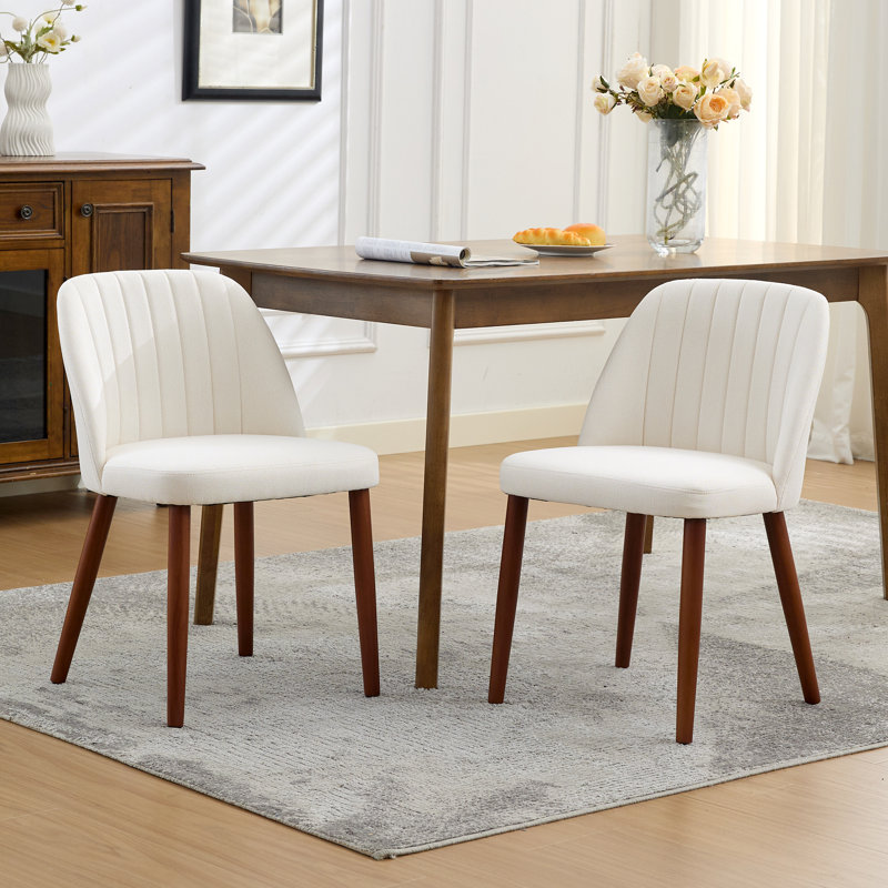 Upholstered Linen Accent in Beige