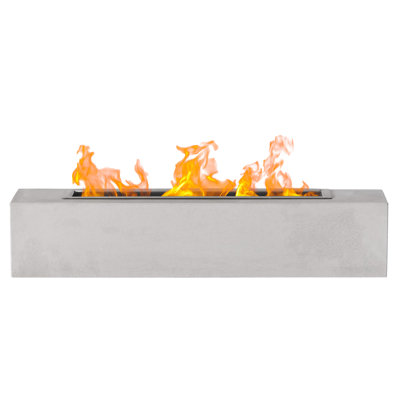 Alan-James Rectangle Concrete Alcohol Smokeless Fire Pit
