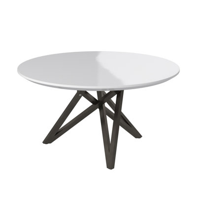 Table de salle à manger piédestal en noyer 47,3 po