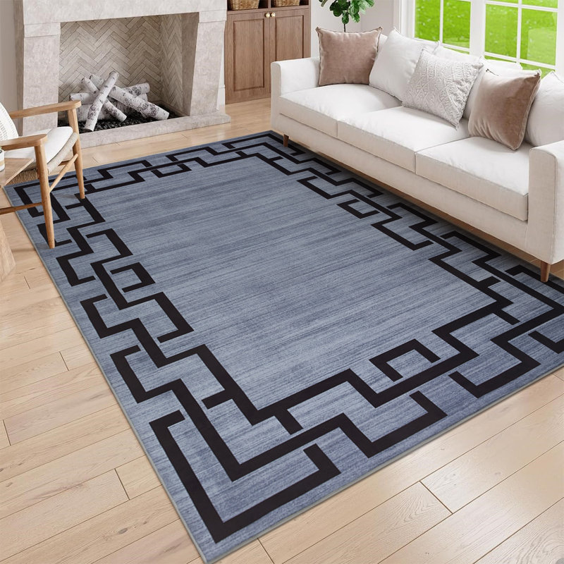 Oriental Machine Tufted Shag Area Rug, Rectangle 120 x 170 cm