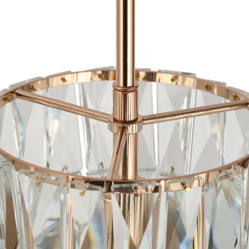 Luminaire suspendu cylindrique à 1 lumière Baconton