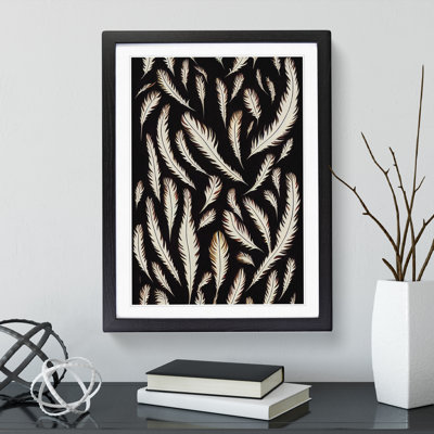 Feather Pattern No.2 - Single Picture Frame Print