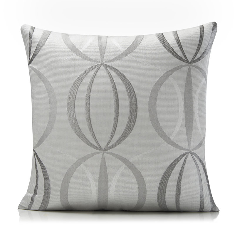 Maldonado Geometric Square Cushion Cover, Ochre, 55cm H x 55cm W, Pillow Cover Only - No Insert