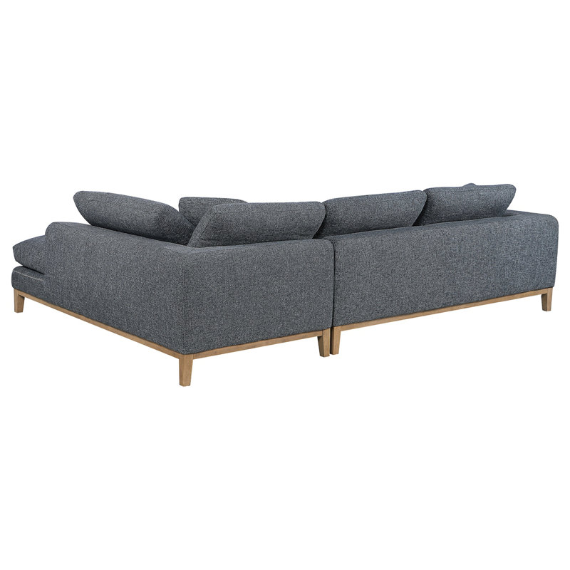 Canapé modulaire en L Harlan avec coussins Harlan