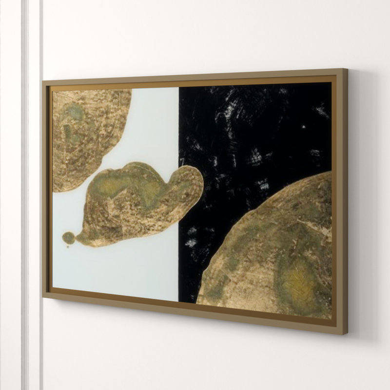 Gold Spill With Back I Print by DAWN SWEITZER, Gilded Gold, 30" H x 45" W