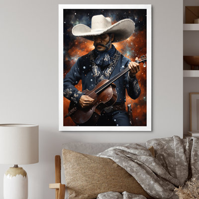 Mariachi, mélodie, guitare - art mural mexicain