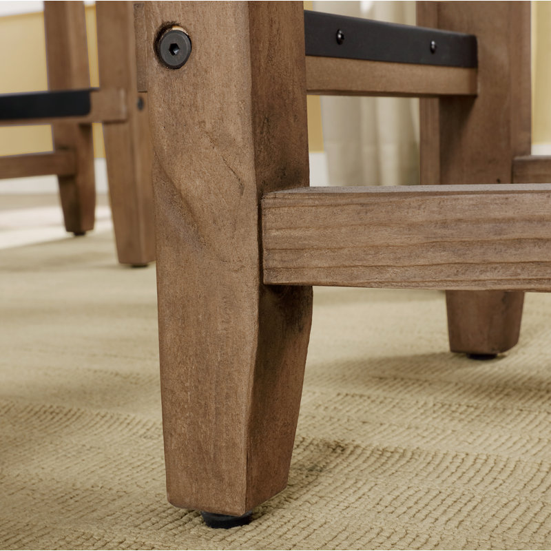 Ensemble de salle à manger 5 pièces en bois massif Aston Rustic Industrial