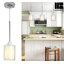 Luminaire suspendu chromé à 1 lumière Elegance