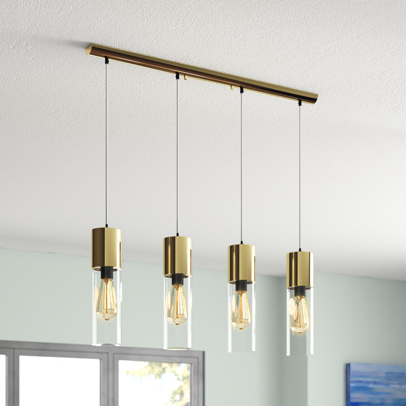 Abdullah 4 - Light Kitchen Island Pendant, Gold