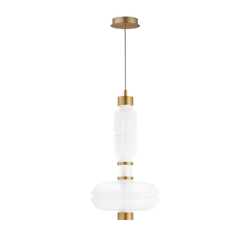 Gusto 1 - Light LED Pendant, Gold, Cloud White/Fog