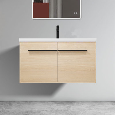 Meuble-lavabo simple avec plateau Herlef 35,45
