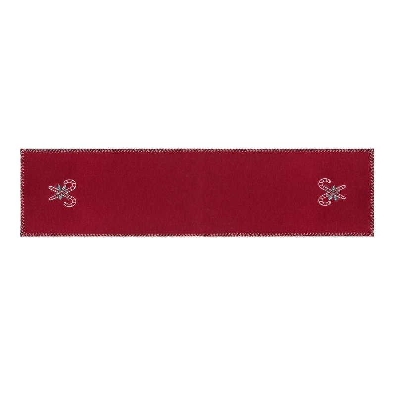 Candy Cane Felt Runner