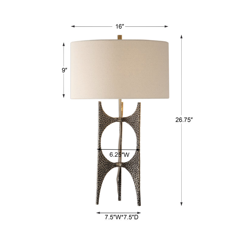 Collected Crackles Metal Table Lamp