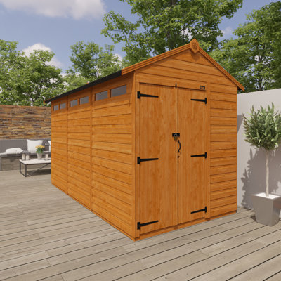 12x6w TigerFlex® Shiplap Apex Security Double Door Shed