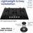 ABBA Black Natural Gas 5 Burner Cooktop