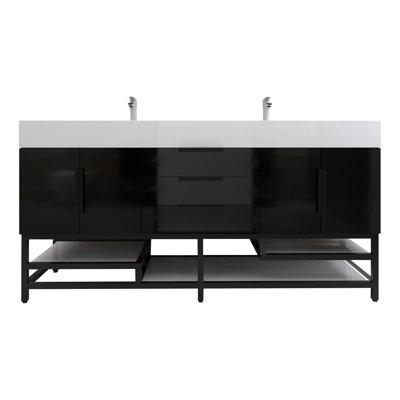 70.5'' Double Bathroom Vanity Base Only