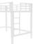 Lit mezzanine en métal blanc TG