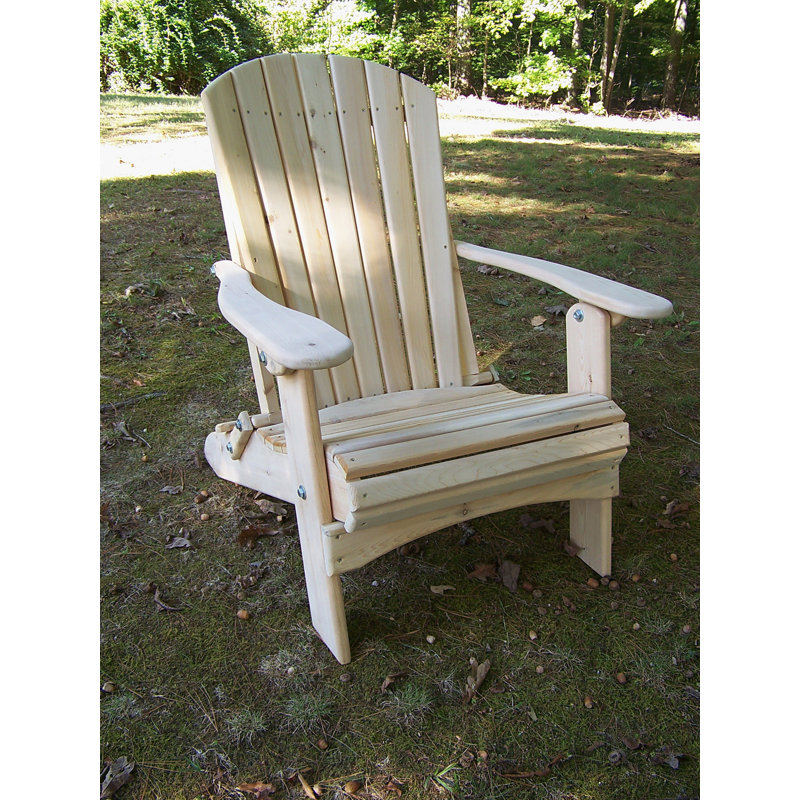 Nyla Cedar Foldable Outdoor Adirondack Chair