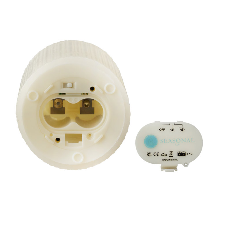 Bougie sans flamme Classic Motion, 6 po x 5 po, 3, Blanc